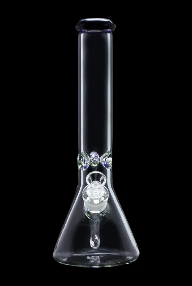 Beaker with Colour Mouthpiece & Ice Pinch Water Pipe - 14 in.