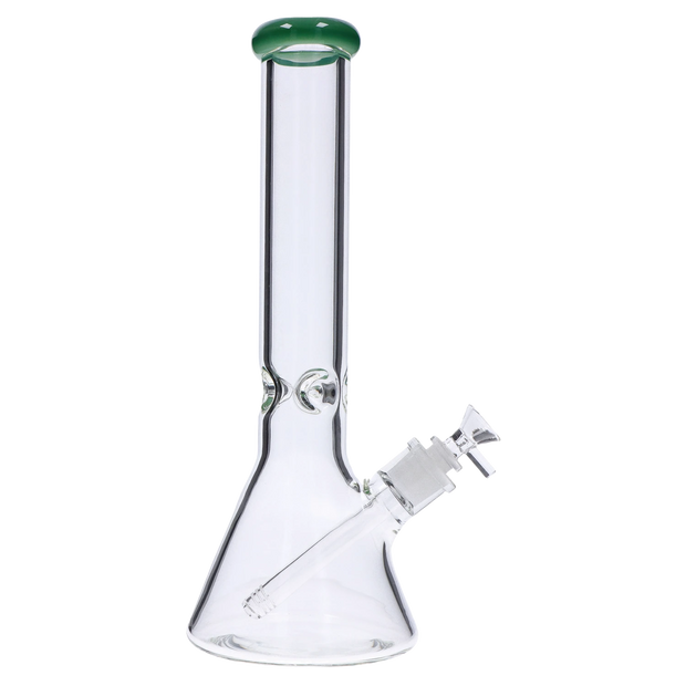 Beaker with Colour Mouthpiece & Ice Pinch Water Pipe - 14 in.