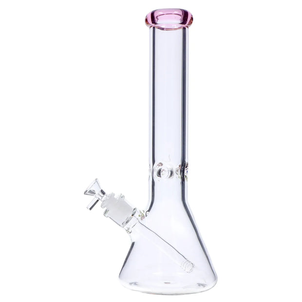 Beaker with Colour Mouthpiece & Ice Pinch Water Pipe - 14 in.