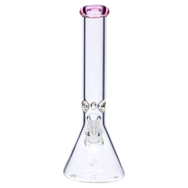 Beaker with Colour Mouthpiece & Ice Pinch Water Pipe - 14 in.