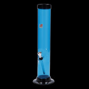 JM Plastics Large Straight Tube with Carb Hole Acrylic Water Pipe - 12 in.