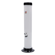 JM Plastics Large Straight Tube with Carb Hole Acrylic Water Pipe - 12 in.