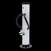 JM Plastics Dual Chamber with Pull Slide Acrylic Water Pipe - 12 in.