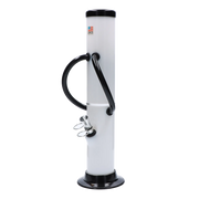 JM Plastics Dual Chamber with Pull Slide Acrylic Water Pipe - 12 in.