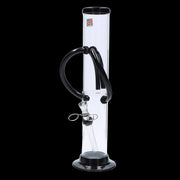 JM Plastics Dual Chamber with Pull Slide Acrylic Water Pipe - 12 in.