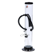 JM Plastics Dual Chamber with Pull Slide Acrylic Water Pipe - 12 in.