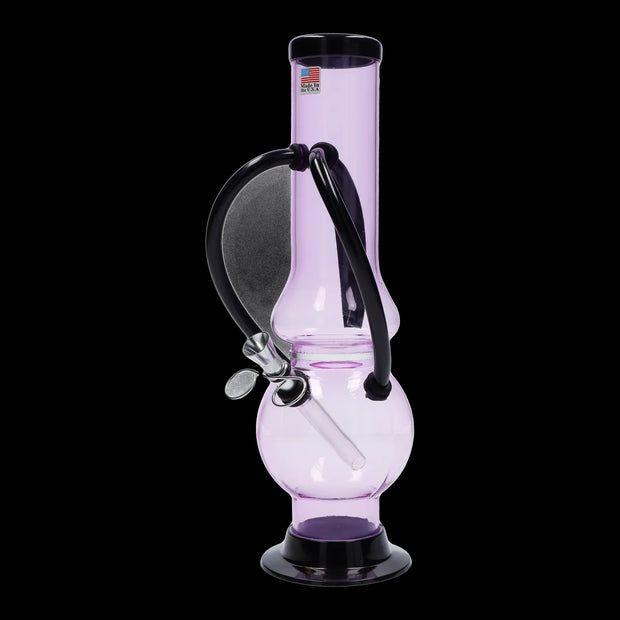 JM Plastics Double Chamber Bubble Base Acrylic Water Pipe - 12 in.