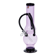 JM Plastics Double Chamber Bubble Base Acrylic Water Pipe - 12 in.