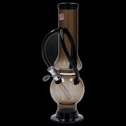 JM Plastics Double Chamber Bubble Base Acrylic Water Pipe - 12 in.