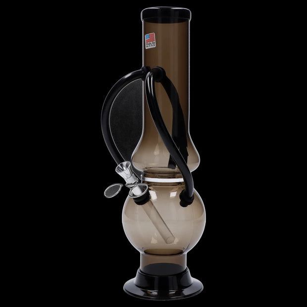 JM Plastics Double Chamber Bubble Base Acrylic Water Pipe - 12 in.