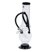 JM Plastics Double Chamber Bubble Base Acrylic Water Pipe - 12 in.