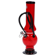 JM Plastics Double Chamber Bubble Base Acrylic Water Pipe - 12 in.