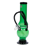 JM Plastics Double Chamber Bubble Base Acrylic Water Pipe - 12 in.