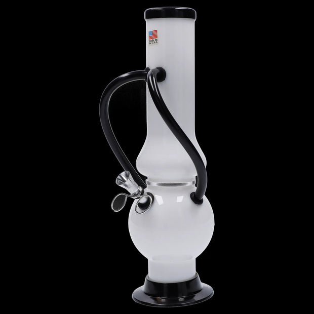 JM Plastics Double Chamber Bubble Base Acrylic Water Pipe - 12 in.