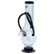 JM Plastics Double Chamber Bubble Base Acrylic Water Pipe - 12 in.