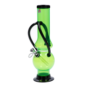 JM Plastics Double Chamber Bubble Base Acrylic Water Pipe - 12 in.