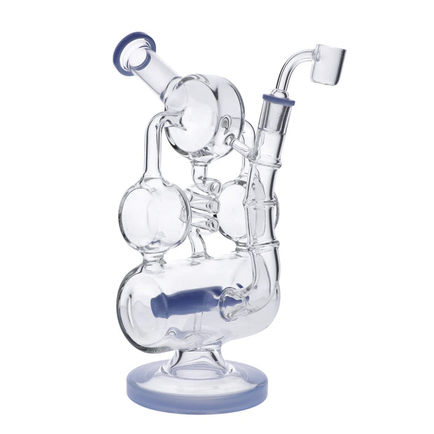 Water Pipe w/Bowl &Quartz-Milky Blue(RCL-L-L03MB)