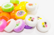 Traditional Japanese Hard Rock Sugar Candy w/ Floral Designs