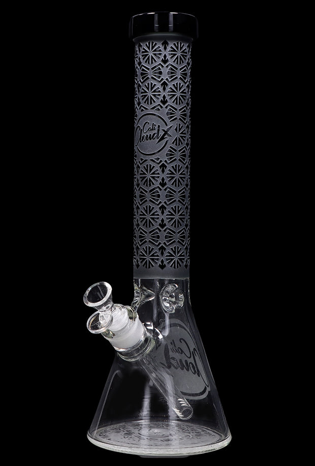 Cloud Cali X 15-inch Engraved Thick Base Beaker Water Pipe