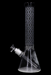Cloud Cali X 15-inch Engraved Thick Base Beaker Water Pipe