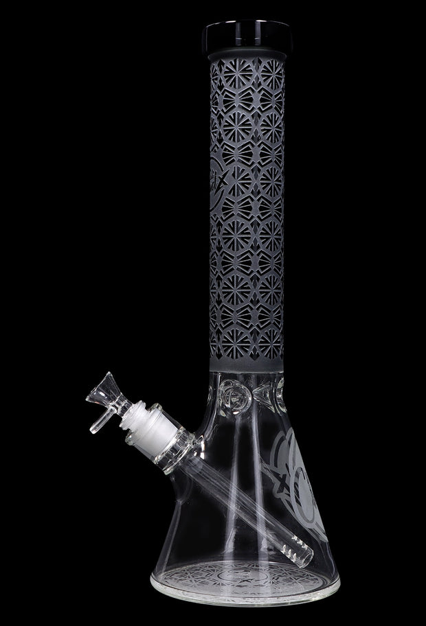 Cloud Cali X 15-inch Engraved Thick Base Beaker Water Pipe