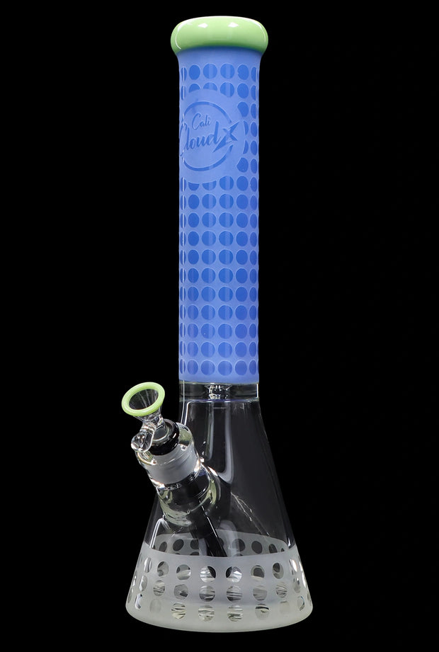 Cloud Cali X 15-inch Engraved Thick Base Beaker Water Pipe