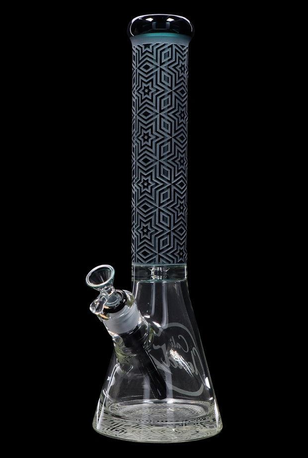 Cloud Cali X 15-inch Engraved Thick Base Beaker Water Pipe