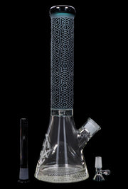 Cloud Cali X 15-inch Engraved Thick Base Beaker Water Pipe