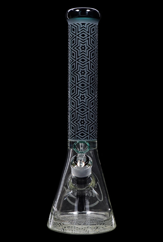 Cloud Cali X 15-inch Engraved Thick Base Beaker Water Pipe