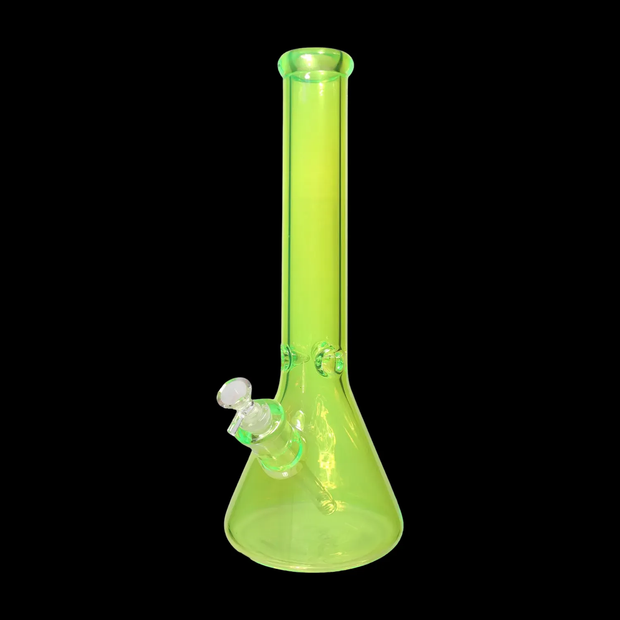 Neon Beaker with Ice Pinch Water Pipe