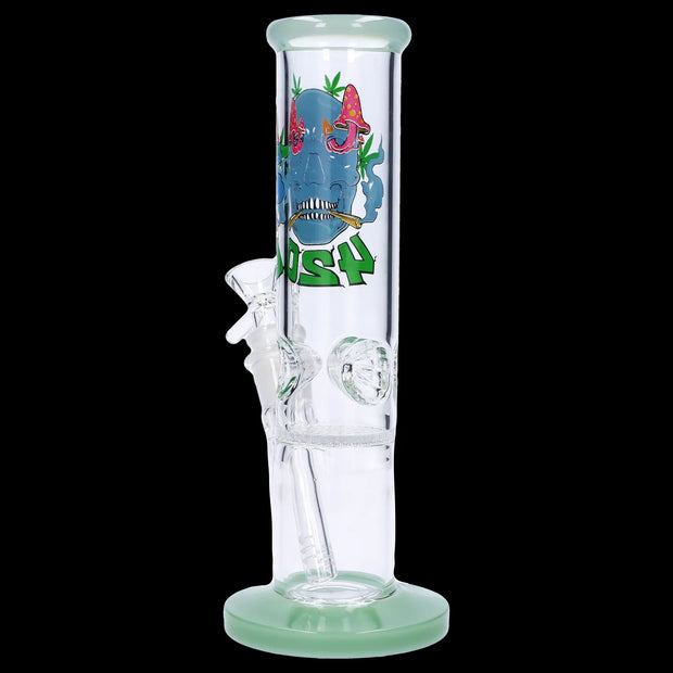 420 Skull Water Pipe with Honeycomb Perc - 10 in