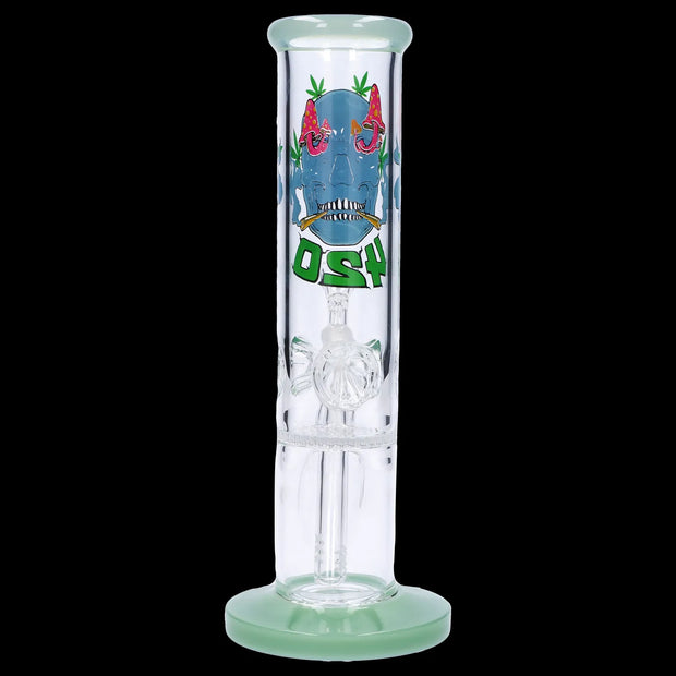 420 Skull Water Pipe with Honeycomb Perc - 10 in