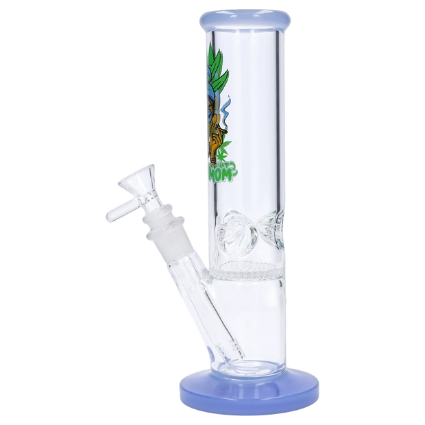 Stoner Mom Straight Tube with Honeycomb Perc - 10 in