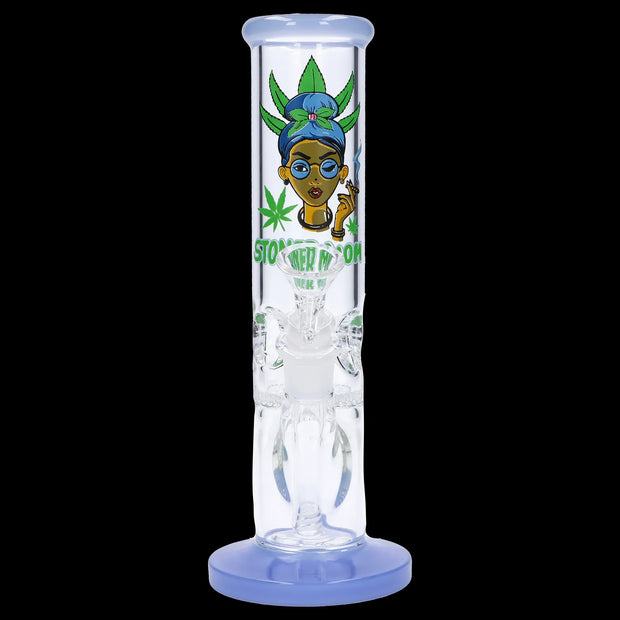 Stoner Mom Straight Tube with Honeycomb Perc - 10 in
