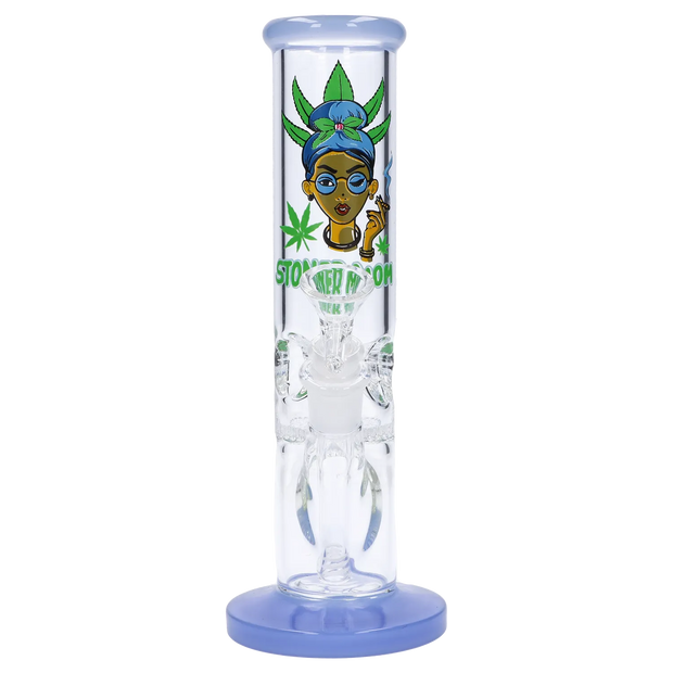 Stoner Mom Straight Tube with Honeycomb Perc - 10 in