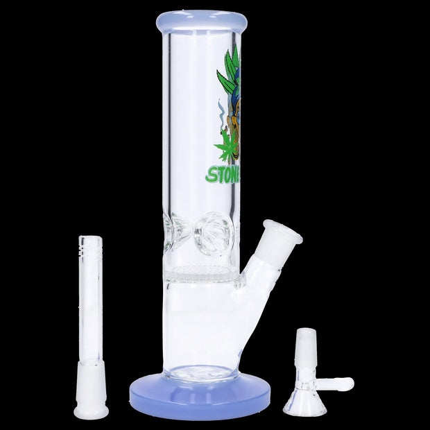Stoner Mom Straight Tube with Honeycomb Perc - 10 in