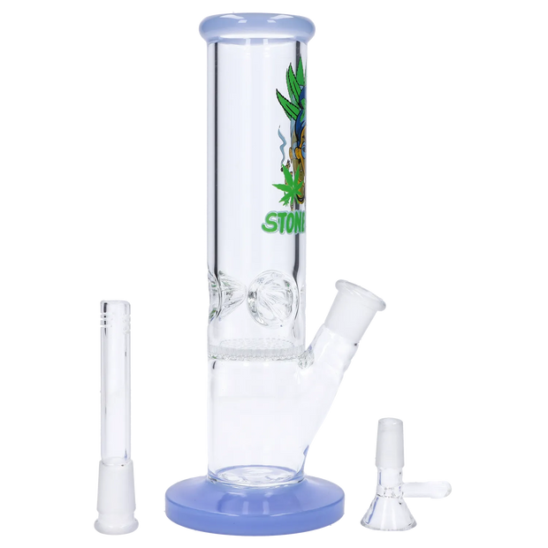 Stoner Mom Straight Tube with Honeycomb Perc - 10 in