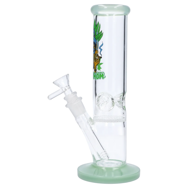 Stoner Mom Straight Tube with Honeycomb Perc - 10 in