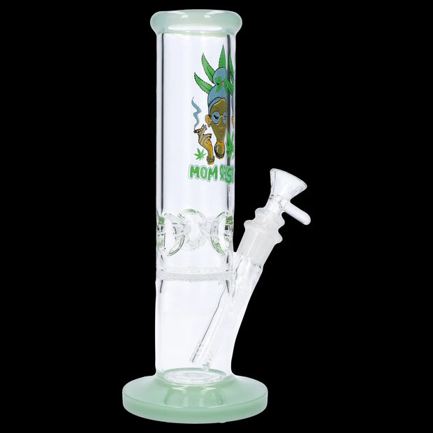 Stoner Mom Straight Tube with Honeycomb Perc - 10 in