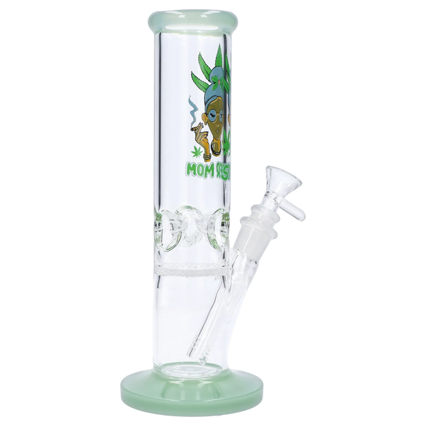 Stoner Mom Straight Tube with Honeycomb Perc - 10 in