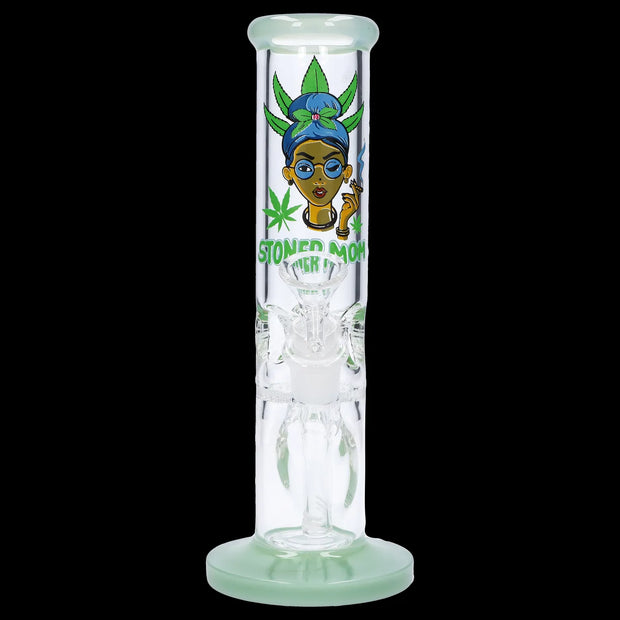 Stoner Mom Straight Tube with Honeycomb Perc - 10 in