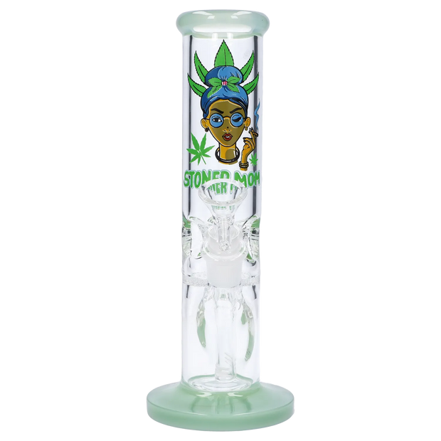 Stoner Mom Straight Tube with Honeycomb Perc - 10 in
