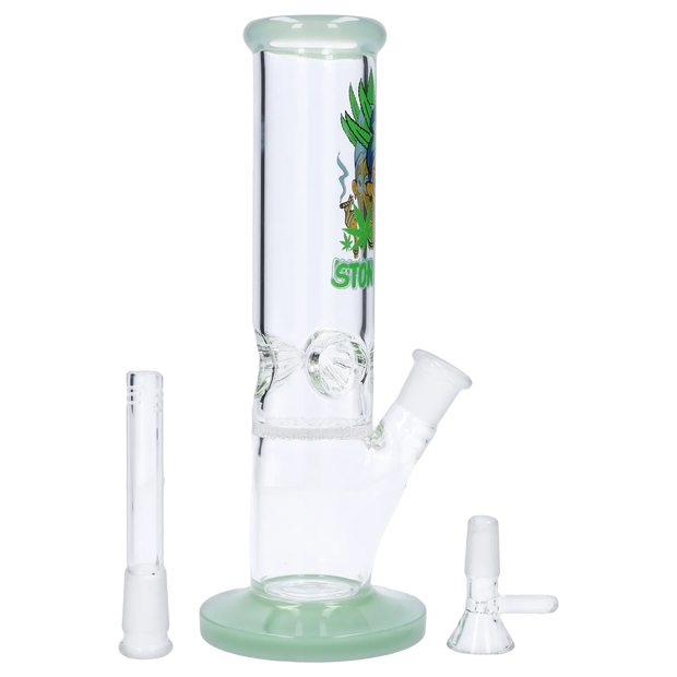 Stoner Mom Straight Tube with Honeycomb Perc - 10 in