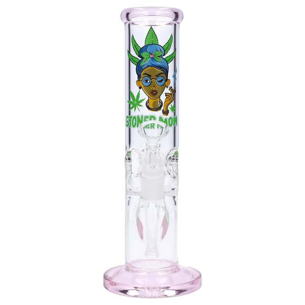 Stoner Mom Straight Tube with Honeycomb Perc - 10 in