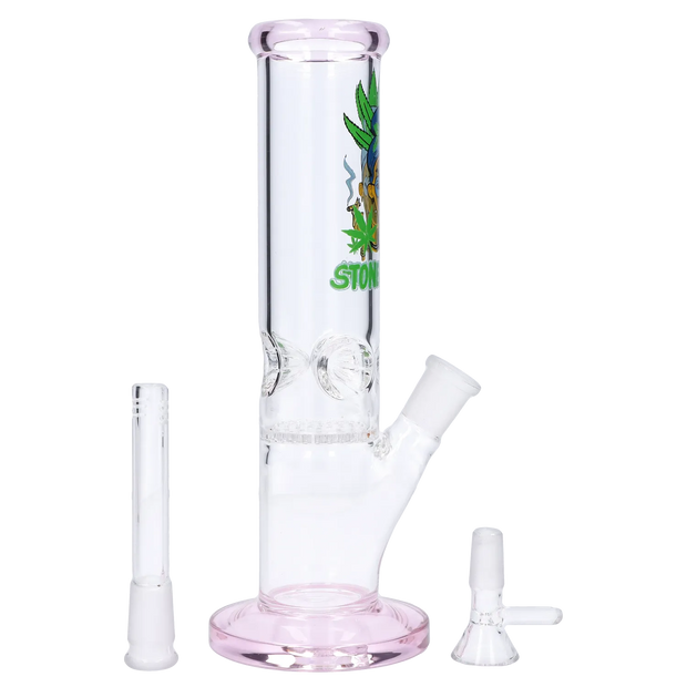 Stoner Mom Straight Tube with Honeycomb Perc - 10 in