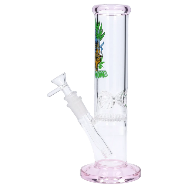Stoner Mom Straight Tube with Honeycomb Perc - 10 in