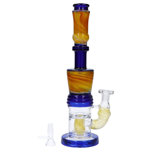 Galaxy Color Water Pipe with Showerhead Perc - 11 in
