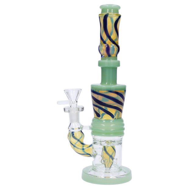 Galaxy Color Water Pipe with Showerhead Perc - 11 in