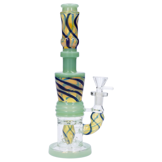 Galaxy Color Water Pipe with Showerhead Perc - 11 in