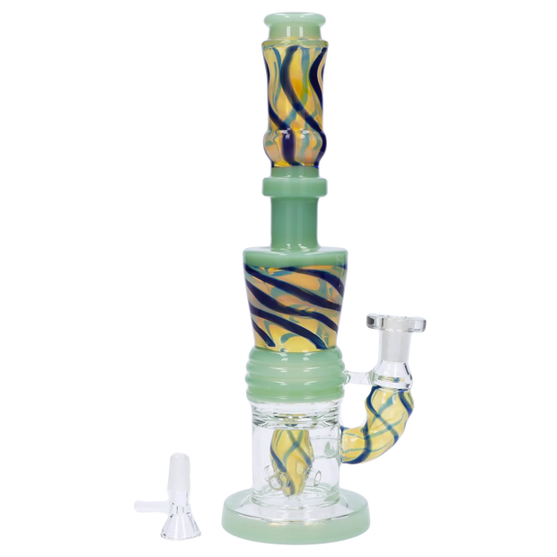 Galaxy Color Water Pipe with Showerhead Perc - 11 in